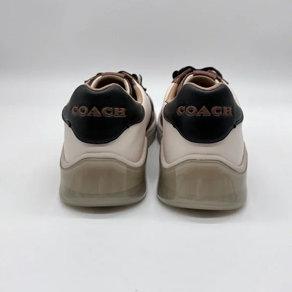 Coach CitySole Court Sneakers Men’s 10D Brown Black White Leather Low Top Shoes - Picture 9 of 16